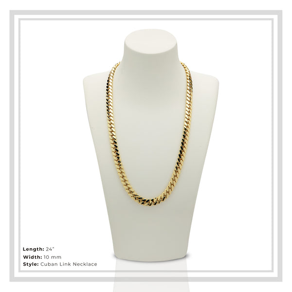 Miami Cuban Link Necklace 10 mm