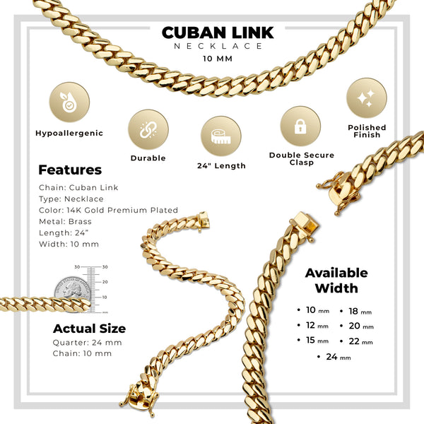 Miami Cuban Link Bracelet 10 mm