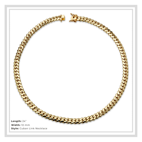Miami Cuban Link Necklace 10 mm