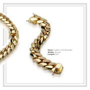 Miami Cuban Link Bracelet 18 mm