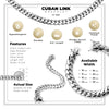 Miami Cuban Link Bracelet Silver Plated 12 mm Men Jewelry 8.5 inch