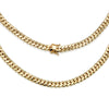 Miami Cuban Link Chain 14K Gold Premium Plated 10mm Men Jewelry 24 inch