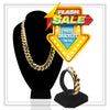 Miami Cuban Link Chain Necklace 14K Gold Premium Plated 20mm Men Jewelry 24 inch