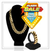 Miami Cuban Link Chain Necklace 14K Gold Premium Plated 22mm Men Jewelry 24 inch