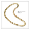 Miami Cuban Link Chain 14K Gold Premium Plated Necklace 12mm Men Jewelry 24 inch