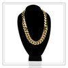 Miami Cuban Link Chain 14K Gold Premium Plated 24mm Men Jewelry 24 inch