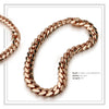 Miami Cuban Link Necklace Rose Gold Plated 20 mm Men Jewelry