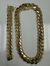 Miami Cuban Link Set Necklace and   Bracelet 14K Gold Premium Plated 24mm Men Jewelry 24 inch 8.5 inch