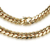Miami 14K Gold Premium Plated Cuban Link Necklace Bracelet