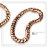 Miami Cuban Link Bracelet Chain Rose Gold Plated 24 mm Men Jewelry 24 inch