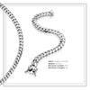 Miami Cuban Link Men Bracelet Silver Plated Jewelry 10 mm