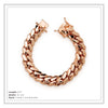 🎁 Miami Cuban Link Bracelet 14K Gold Premium Plated 15mm Men Jewelry 8.5 inch (100% off)