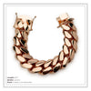 Miami Cuban Link Men Rose Gold Bracelet Jewelry 24 mm