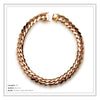 Miami Cuban Link Men Rose Gold Necklace Jewelry 18 mm