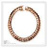 Miami Cuban Link Men Rose Gold Necklace Jewelry 22 mm