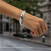 Miami Cuban Link Silver Bracelet Men Jewelry 8.5 inch 12 mm 