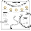 Miami Men Cuban Link Set Necklace and Bracelet 12 mm Silver Jewelry